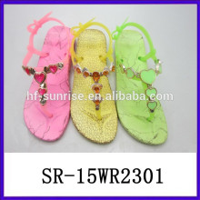 Coloful Fashion PVC sandals pictures of sandals for lady women sandals 2015